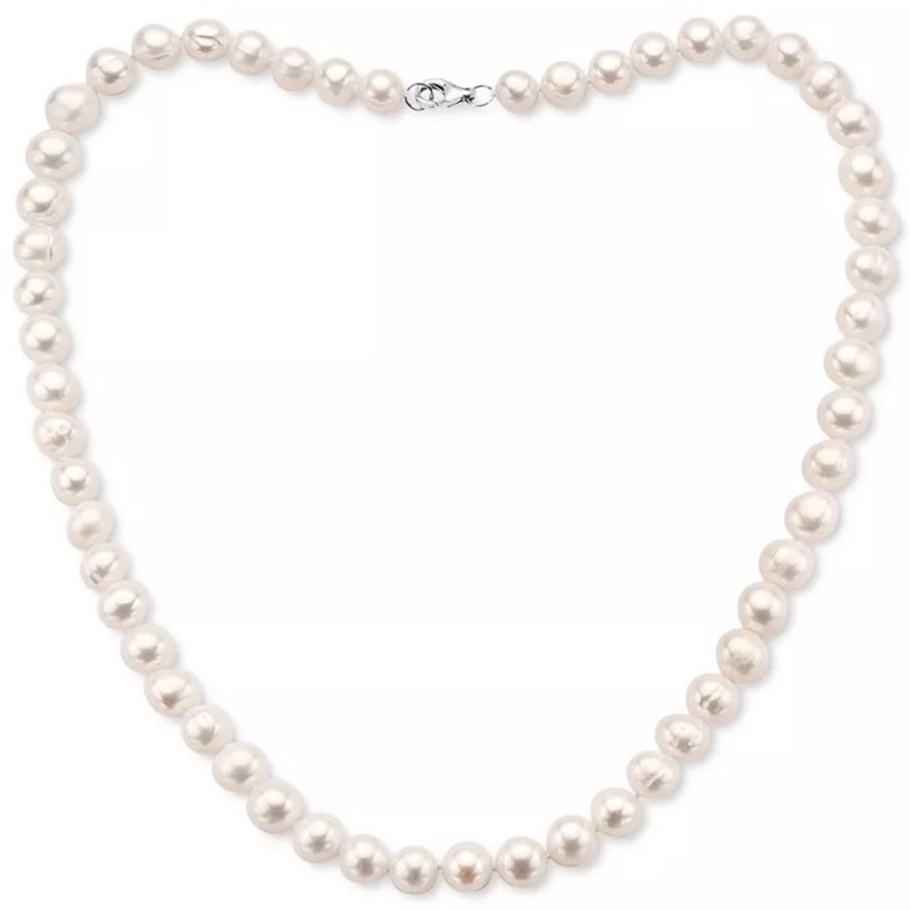 NWT EFFY White Cultured Freshwater Pearl 7mm 18" Statement Necklace Below $200